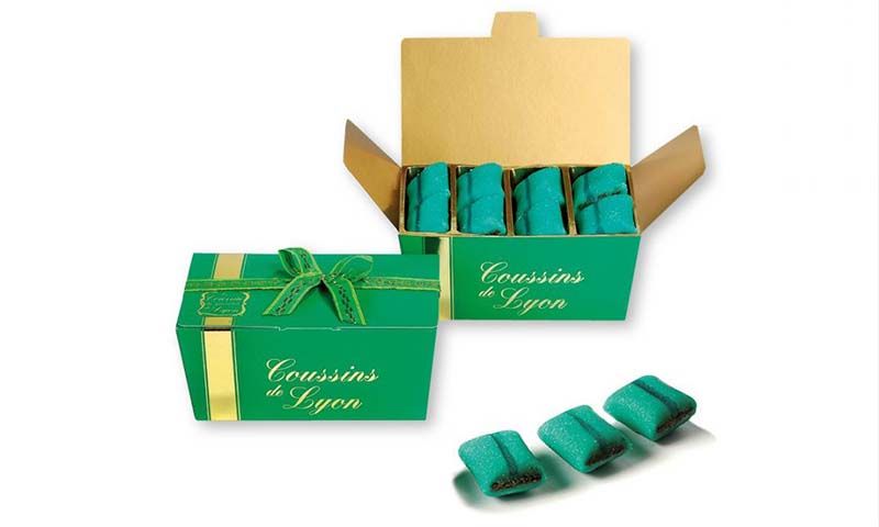 [NOEL2021157] Coussins de Lyon  - VOISIN (060534 Ballotin  Coussins  - 350 g)