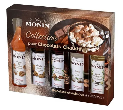 Coffret pour chocolats chauds - 5x5cl - MONIN