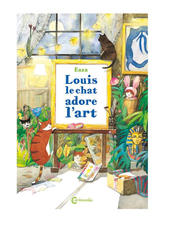 Louis le chat adore l'art